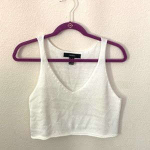 White crop top